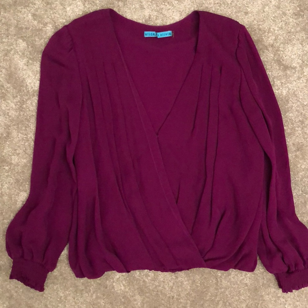 Alice + Olivia Silk Blouse